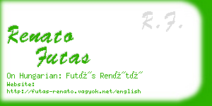 renato futas business card